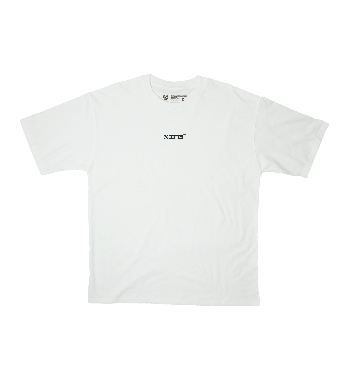X-ING classic Typo white tee